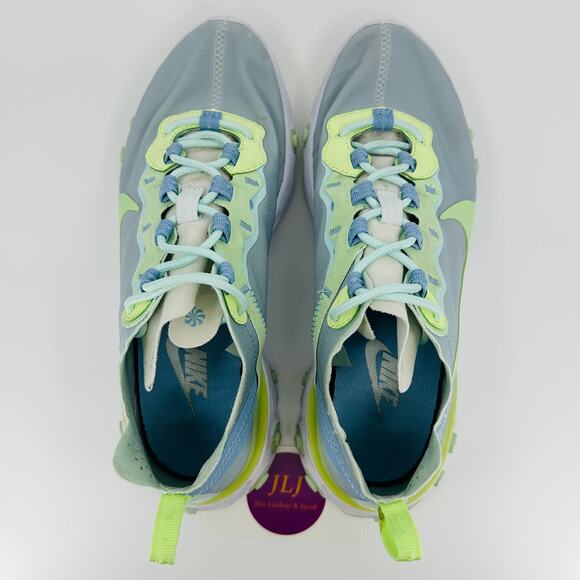Nike Women's React Element 55 Sneakers 'Frosted Spruce' BQ2728-100 Size 7 - Picture 9 of 11